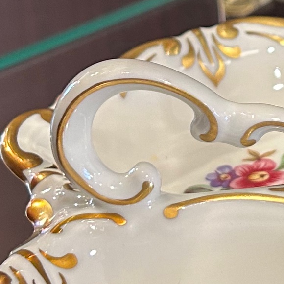 JL Menau Graf Von Henneberg Divided Porcelain Plate Mint Condition - Picture 3 of 7